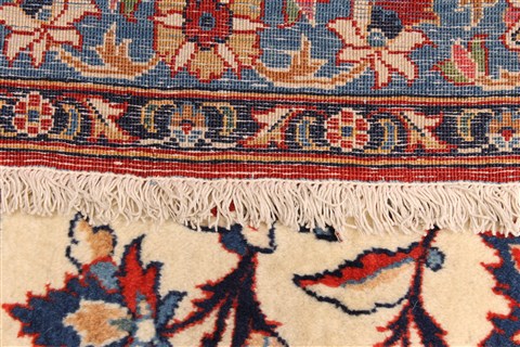 Kashan Blue Hand Knotted 101 X 142 Area Rug 250-30509 Image 4