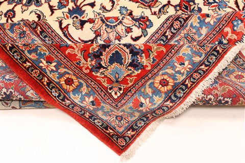 Kashan Blue Hand Knotted 101 X 142 Area Rug 250-30509 Image 6