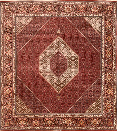 Bidjar Beige Hand Knotted 113 X 128 Area Rug 250-30510 Image 0
