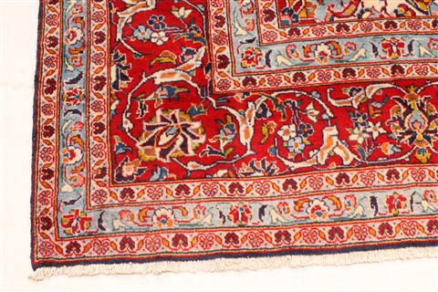 Kashan Red Hand Knotted 80 X 113 Area Rug 255-30514 Image 10