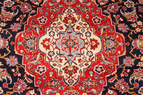 Kashan Red Hand Knotted 80 X 113 Area Rug 255-30514 Image 11