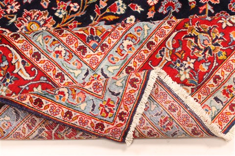 Kashan Red Hand Knotted 80 X 113 Area Rug 255-30514 Image 6