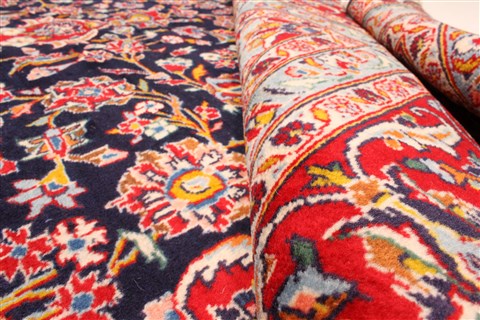 Kashan Red Hand Knotted 80 X 113 Area Rug 255-30514 Image 7