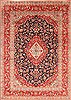 Kashan Red Hand Knotted 80 X 113 Area Rug 255-30514 Thumb 0