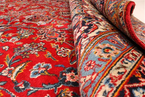 Kashan Red Hand Knotted 80 X 120 Area Rug 255-30515 Image 1