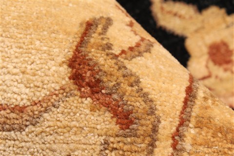 Pishavar Black Hand Knotted 133 X 178 Area Rug 250-30521 Image 10