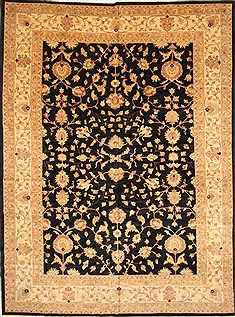Pishavar Black Hand Knotted 13'3" X 17'8"  Area Rug 250-30521