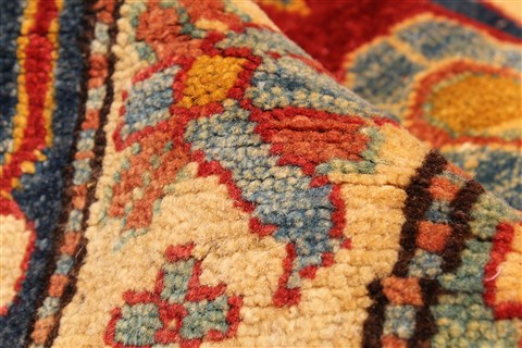 Kazak Beige Hand Knotted 144 X 1710 Area Rug 250-30522 Image 5