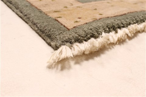 Chobi Green Hand Knotted 139 X 171 Area Rug 250-30523 Image 3