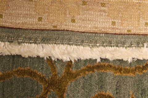 Chobi Green Hand Knotted 139 X 171 Area Rug 250-30523 Image 4