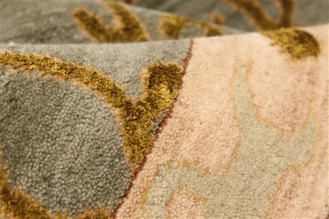 Chobi Green Hand Knotted 139 X 171 Area Rug 250-30523 Image 9