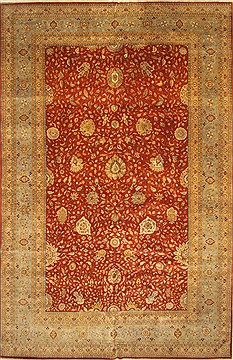 Haji Jalili Beige Hand Knotted 13'0" X 20'3"  Area Rug 250-30524