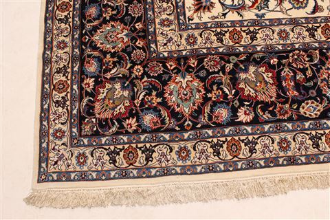Mashad Blue Hand Knotted 133 X 199 Area Rug 250-30526 Image 12