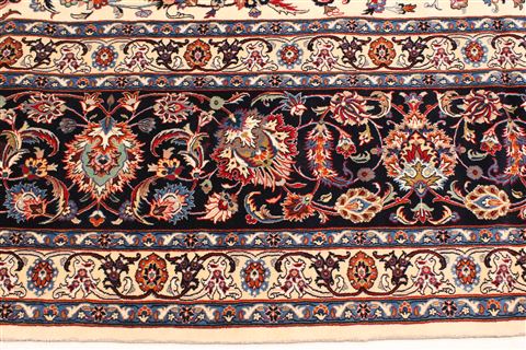 Mashad Blue Hand Knotted 133 X 199 Area Rug 250-30526 Image 1