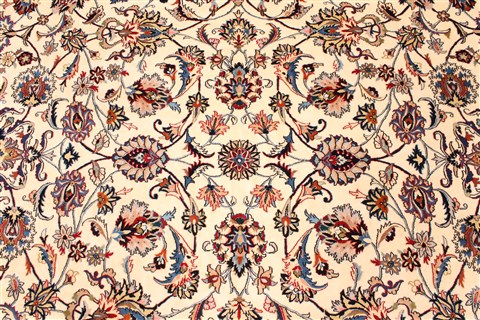 Mashad Blue Hand Knotted 133 X 199 Area Rug 250-30526 Image 7