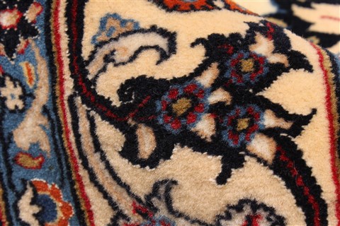 Mashad Blue Hand Knotted 133 X 199 Area Rug 250-30526 Image 8