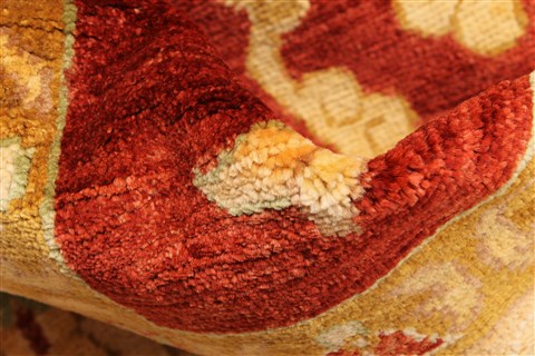 Pishavar Red Hand Knotted 136 X 172 Area Rug 250-30527 Image 11