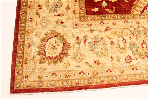 Pishavar Red Hand Knotted 136 X 172 Area Rug 250-30527 Image 13
