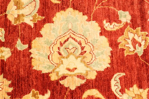Pishavar Red Hand Knotted 136 X 172 Area Rug 250-30527 Image 2