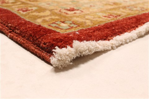 Pishavar Red Hand Knotted 136 X 172 Area Rug 250-30527 Image 3