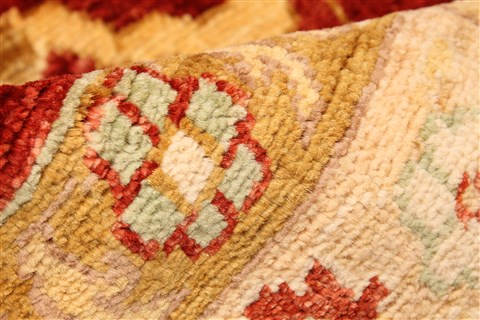 Pishavar Red Hand Knotted 136 X 172 Area Rug 250-30527 Image 8