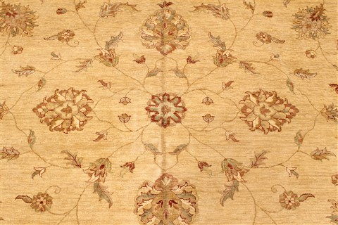 Ziegler Beige Hand Knotted 100 X 1510 Area Rug 250-30528 Image 1