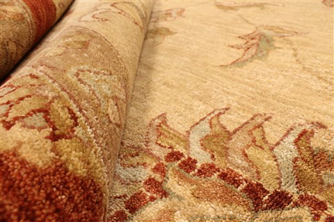 Ziegler Beige Hand Knotted 100 X 1510 Area Rug 250-30528 Image 8