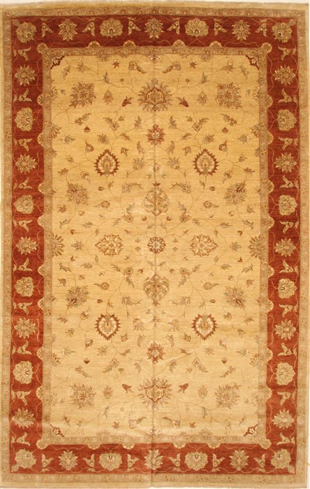 Ziegler Beige Hand Knotted 100 X 1510 Area Rug 250-30528 Image 0
