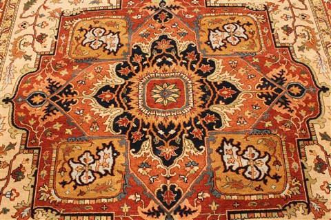 Serapi Beige Hand Knotted 711 X 1510 Area Rug 250-30530 Image 12