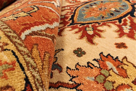 Serapi Beige Hand Knotted 711 X 1510 Area Rug 250-30530 Image 7