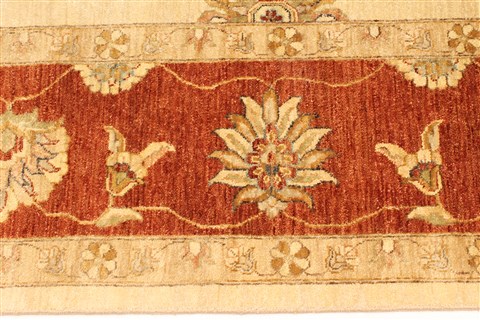 Ziegler Beige Hand Knotted 911 X 163  Area Rug 250-30532 Image 1