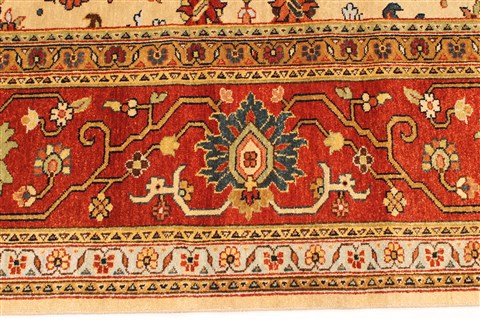 Serapi Beige Hand Knotted 911 X 206 Area Rug 250-30533 Image 12