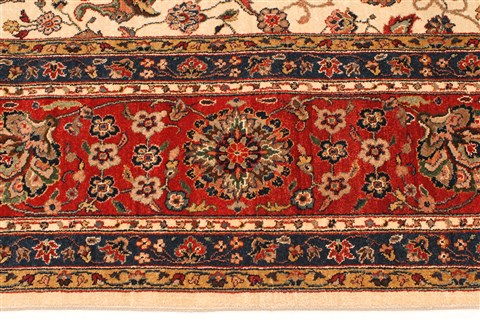 Kashan Beige Hand Knotted 100 X 182 Area Rug 250-30536 Image 1