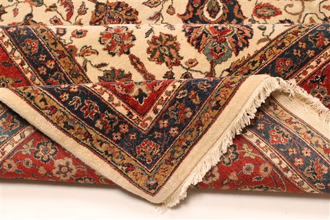 Kashan Beige Hand Knotted 100 X 182 Area Rug 250-30536 Image 6