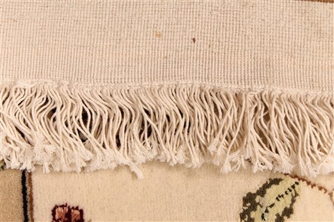 Tabriz Beige Hand Knotted 120 X 150 Area Rug 250-30537 Image 5