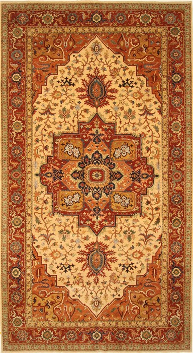 Serapi Beige Hand Knotted 910 X 1711 Area Rug 250-30538 Image 0