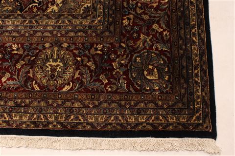 Kashan Green Hand Knotted 116 X 178 Area Rug 250-30544 Image 14