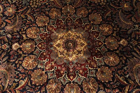 Kashan Green Hand Knotted 116 X 178 Area Rug 250-30544 Image 15