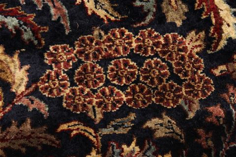 Kashan Green Hand Knotted 116 X 178 Area Rug 250-30544 Image 3