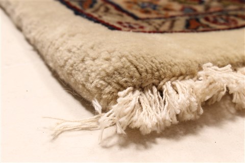 Kashan Beige Hand Knotted 91 X 182 Area Rug 250-30546 Image 1