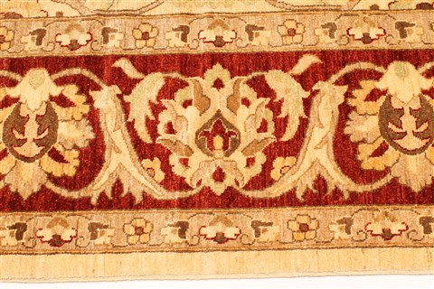 Pishavar Beige Hand Knotted 121 X 179 Area Rug 250-30547 Image 1