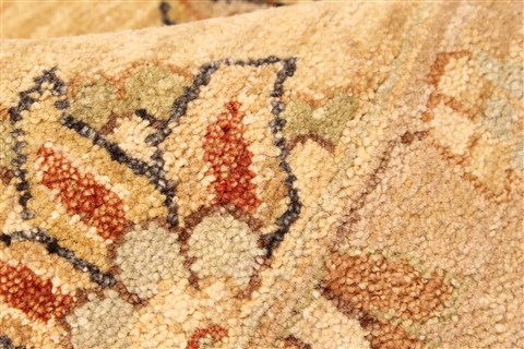 Ziegler Beige Hand Knotted 100 X 179 Area Rug 250-30548 Image 11