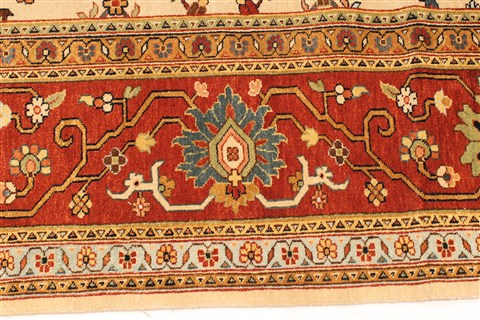 Serapi Beige Hand Knotted 911 X 197 Area Rug 250-30549 Image 1