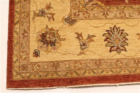 Ziegler Beige Hand Knotted 119 X 182 Area Rug 250-30552 Image 13