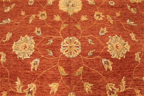 Ziegler Beige Hand Knotted 119 X 182 Area Rug 250-30552 Image 14