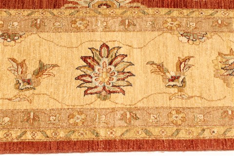 Ziegler Beige Hand Knotted 119 X 182 Area Rug 250-30552 Image 1