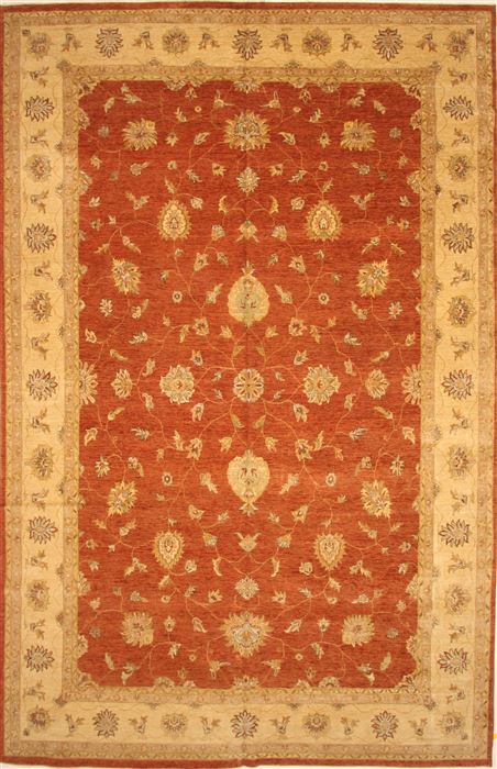 Ziegler Beige Hand Knotted 119 X 182 Area Rug 250-30552 Image 0