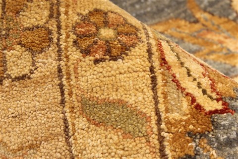 Ziegler Beige Hand Knotted 142 X 182 Area Rug 250-30553 Image 9