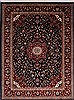 Kashan Blue Hand Knotted 88 X 117  Area Rug 301-30554 Thumb 0
