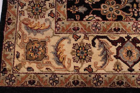 Jaipur Black Hand Knotted 86 X 116 Area Rug 301-30555 Image 4